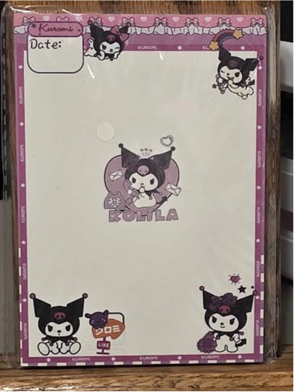 #KUR-2144 Kuromi Mini Notepad - 3x4 - 50 Sheet